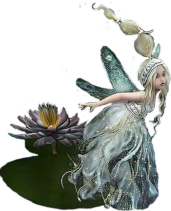 Water Sprite Fairy Fairytale Pond Fairies Flying Freeto - Fairy (548x674), Png Download