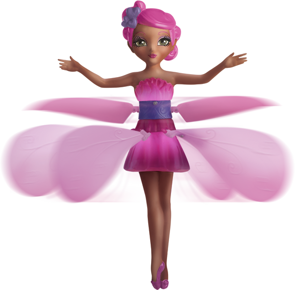 Flower Fairy - Spin Master Flying Fairy, Assorted Colors (609x598), Png Download