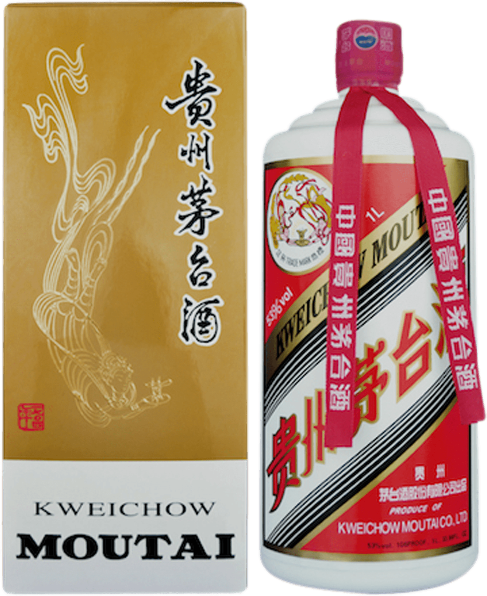 Kweichow Moutai Flying Fairy 53% 1l - Kweichow Moutai Flying Fairy 53% (1600x2000), Png Download