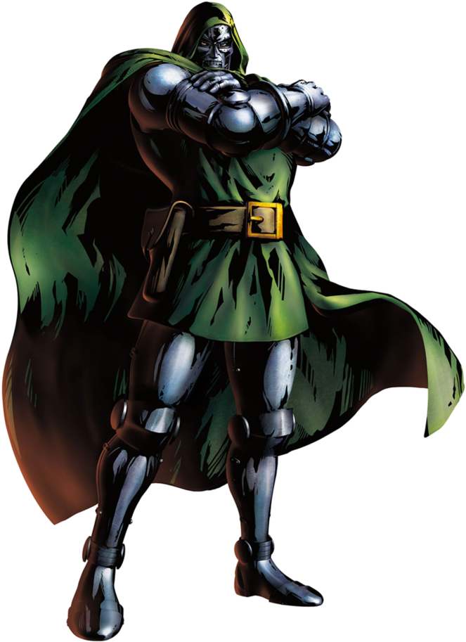 Dr Doom - Marvel Vs Capcom 3 Dr (745x932), Png Download