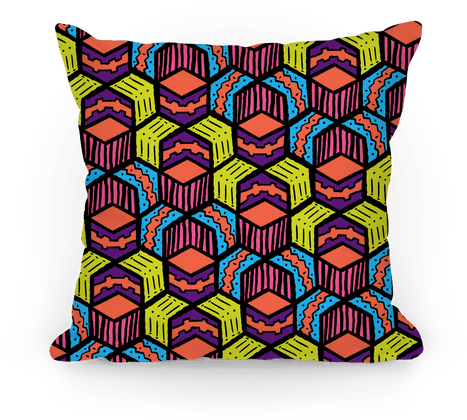 Tribal Doodle Pattern Pillow - Cushion (484x484), Png Download
