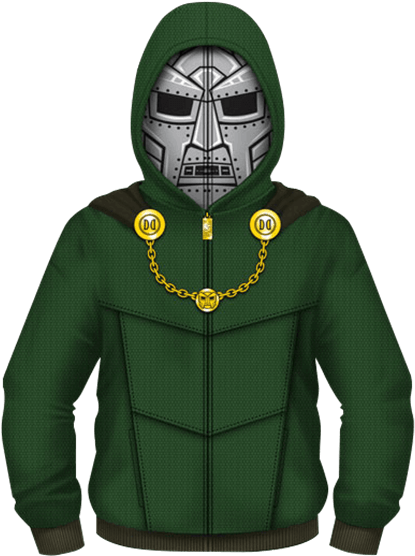 Doctor Doom Uniform Hoodie - Hoodie (555x555), Png Download