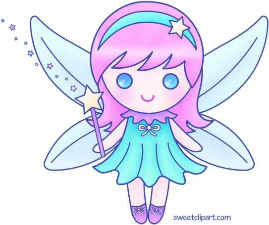 Fairy Clip Art - Fairy Clip Art Black And White (550x466), Png Download