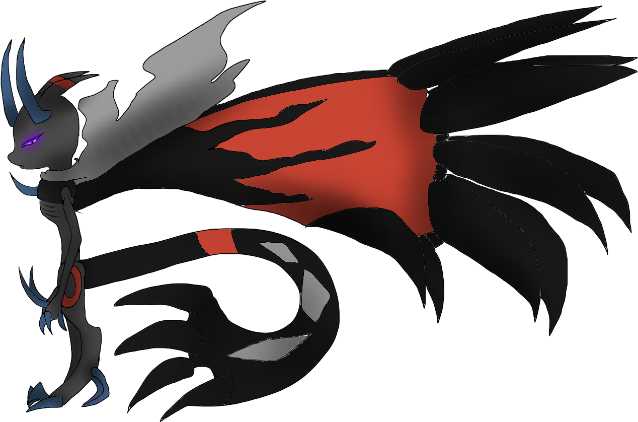 Pokemon Fusion - Mewtwo Yveltal (1600x1200), Png Download