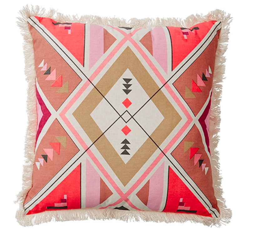 Maya Tribal Pink Pattern Cushion - Cushion (1200x768), Png Download