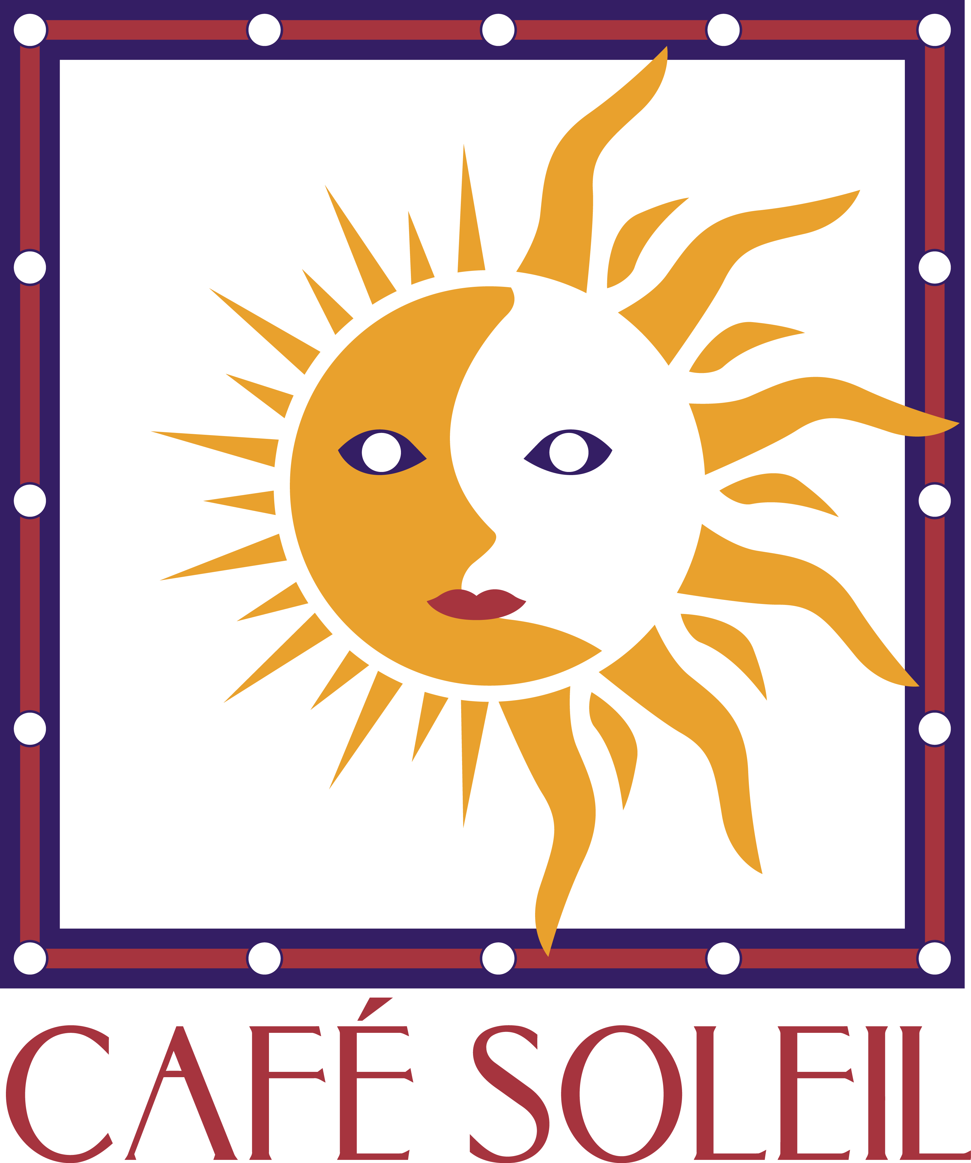 Cafe Soleil Logo (3112x3726), Png Download
