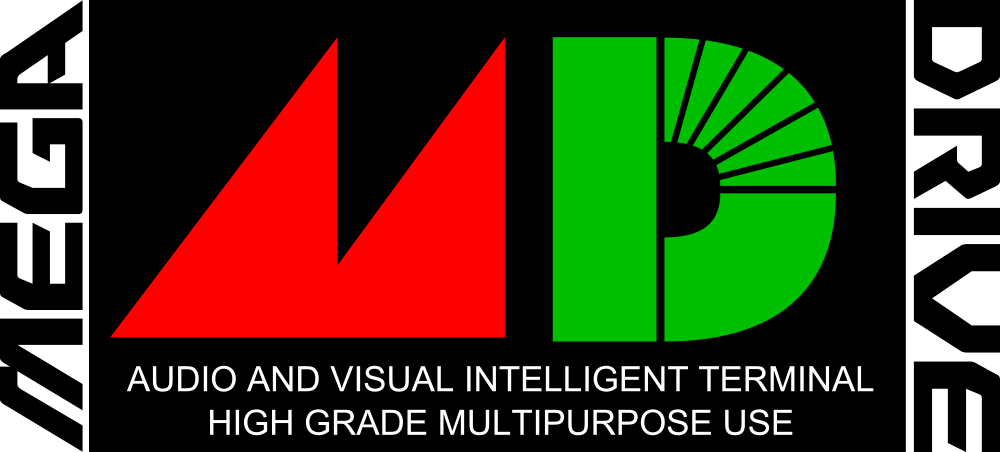 Sega Mega Drive 3 - Sega Mega Drive Font (1000x452), Png Download
