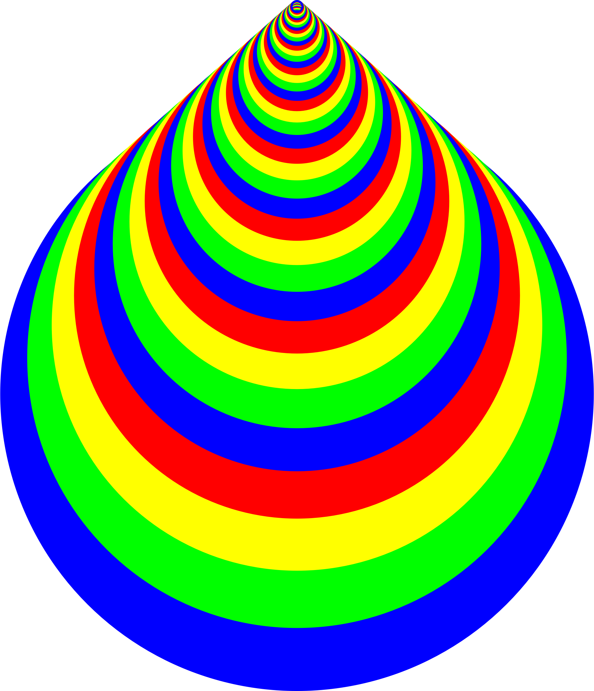 This Free Icons Png Design Of Colorful Concentric Rings (1912x2222), Png Download