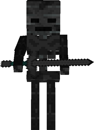 Wither Skeleton Titan - Minecraft Wither Skeleton Titan (370x514), Png Download