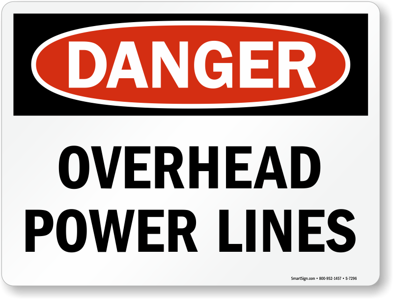 Individuals Need To Be Accountable For Their Actions - Overhead Power Line Sign (800x608), Png Download