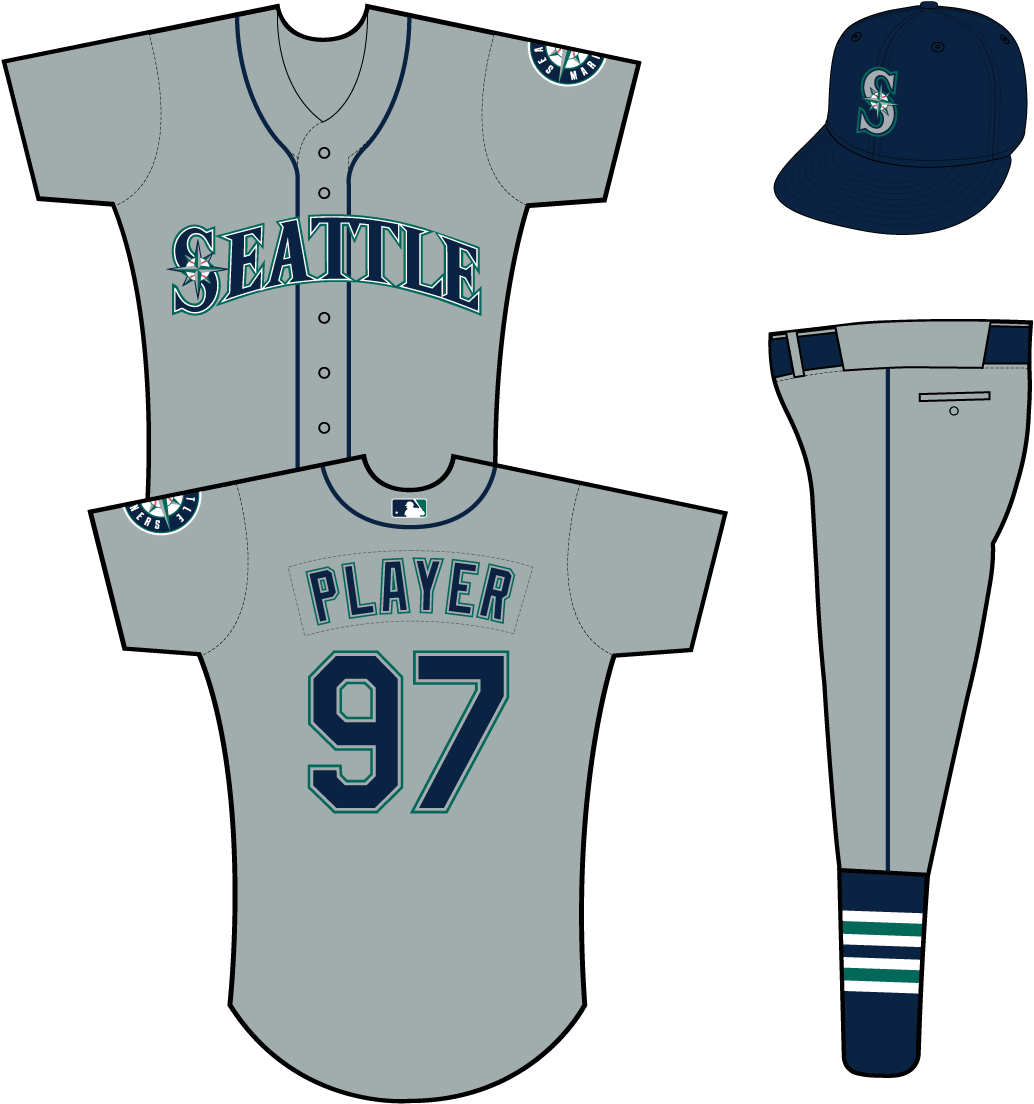 Seattle Mariners - Cleveland Indians Uniform 1989 (1200x1200), Png Download