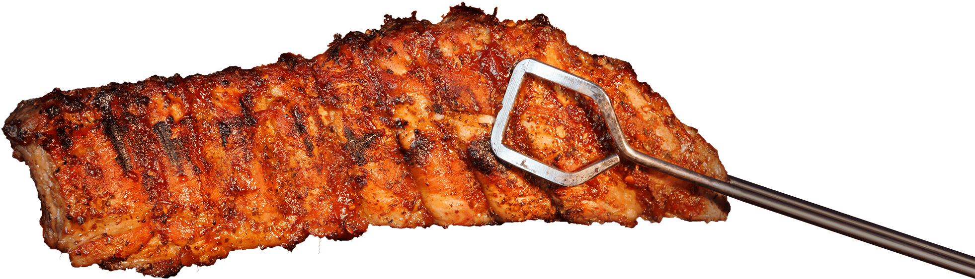 Ribs - Imall Bbq Tools Heavy Duty Stainless-steel Barbecue (1962x563), Png Download