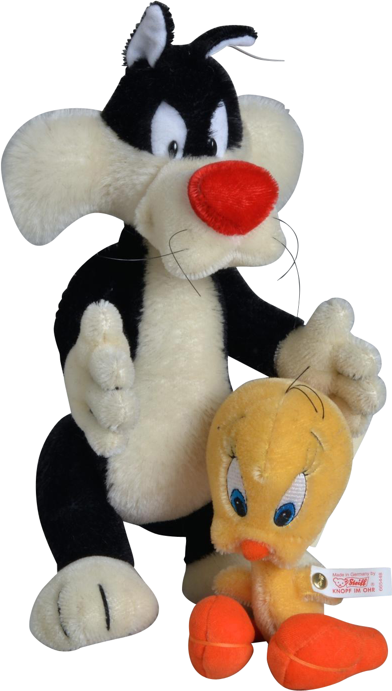 Steiff 665448 Sylvester And Tweety Pie Warner Bros - Steiff Looney Tunes Sylvester Limited Edition Mohair (1384x1384), Png Download