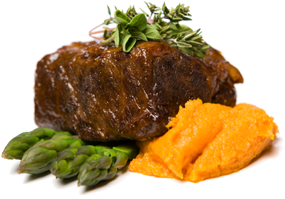 Slide Short Ribs - Beef Tenderloin (650x320), Png Download