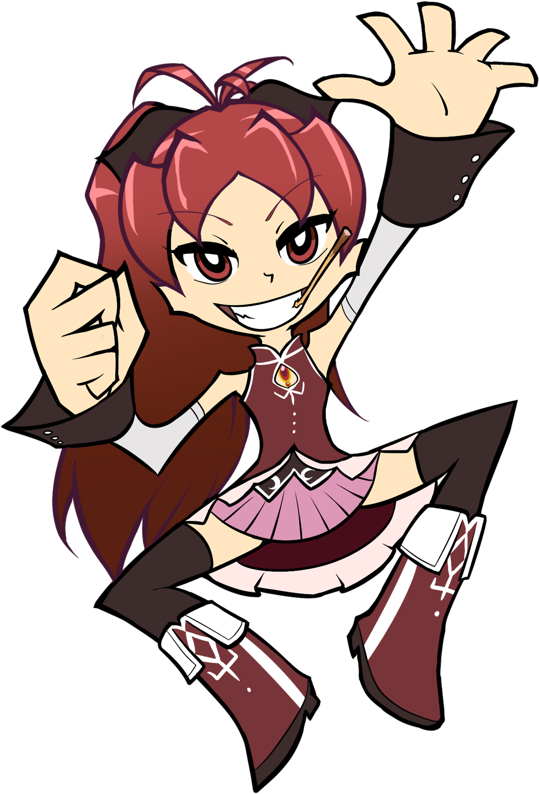 Kyouko Sakura Studio Gainax Style Mahou Shoujo Madoka - Nagisa Momoe (1184x1920), Png Download