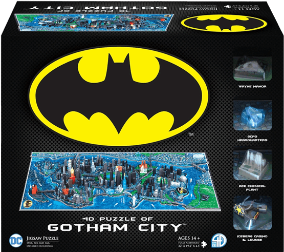 4d Cityscape Puzzle Batman Gotham City (600x600), Png Download