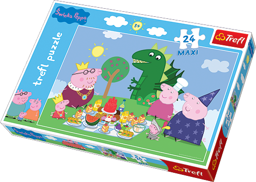 Click On The Photo To Enlarge It - Puzzle Peppa Maxi (500x357), Png Download