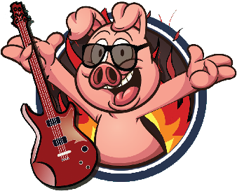 Original Rock N Ribs Logo - Pork Ribs Logo (393x312), Png Download
