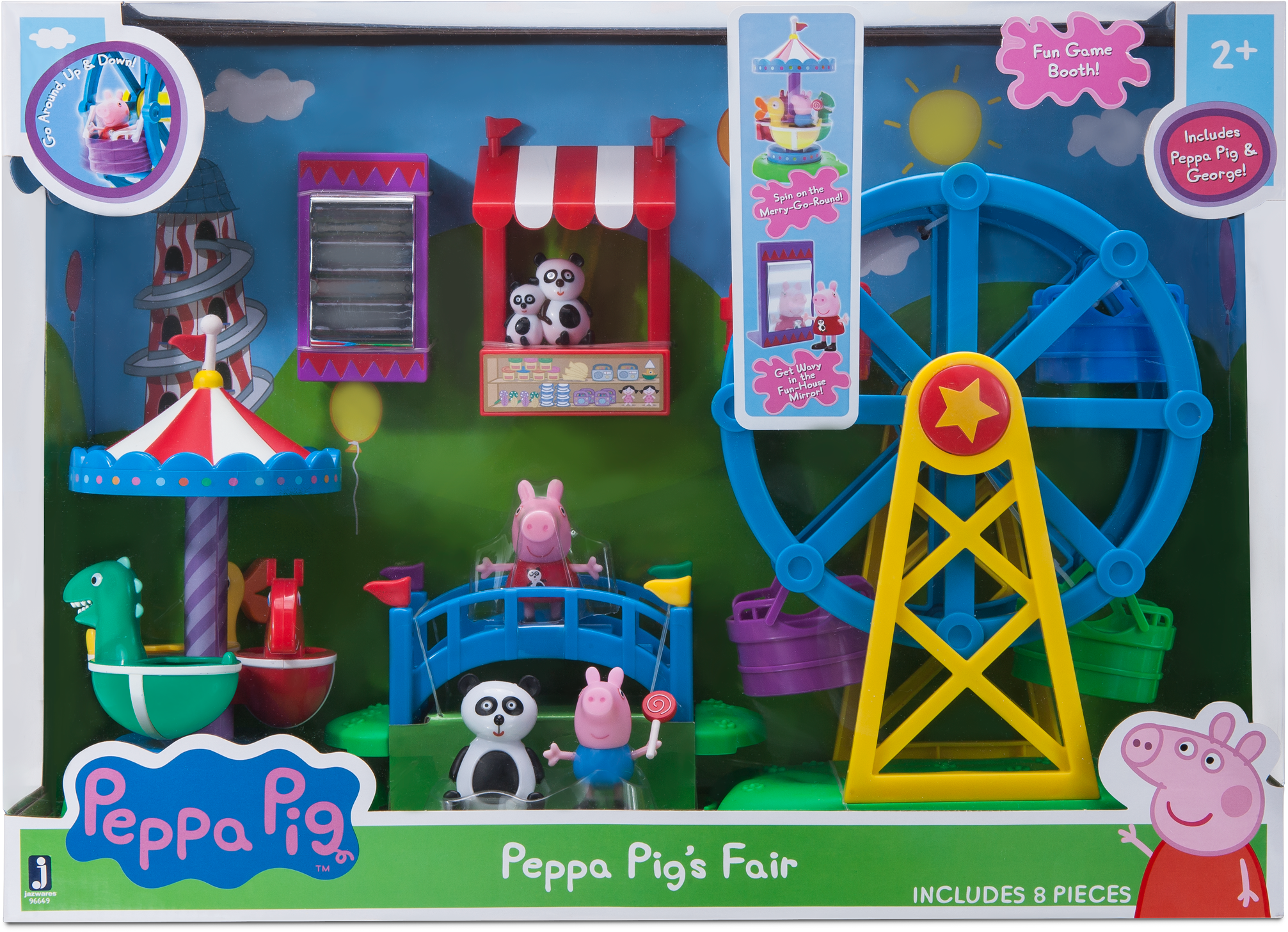 Peppa Pig Fun Fair Playset Png Peppa Pig Playset - Peppa Pig (2553x1702), Png Download