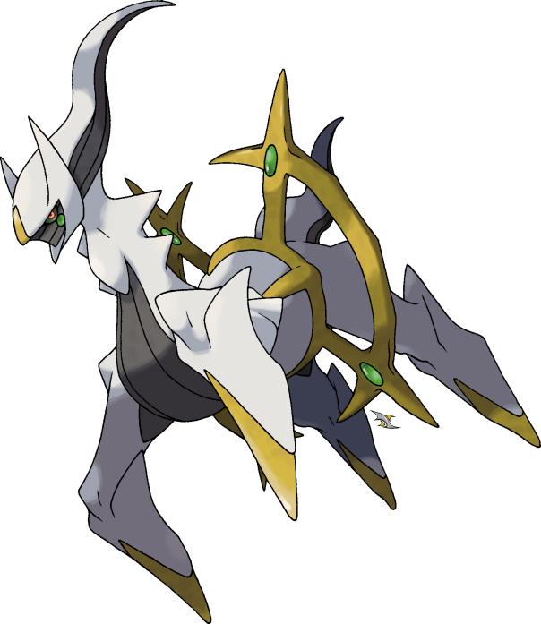 Pokemon Hintergrund Titled Arceus - Pokemon On White Background (604x697), Png Download