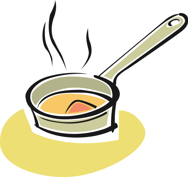Vector Illustration Of Kitchen Cooking Frying Pan, - Vetor Frigideira Png (744x700), Png Download
