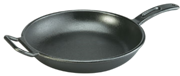 P12s3 Lodge - Pro-logic Cast Iron Skillet, 12 In. (376x338), Png Download