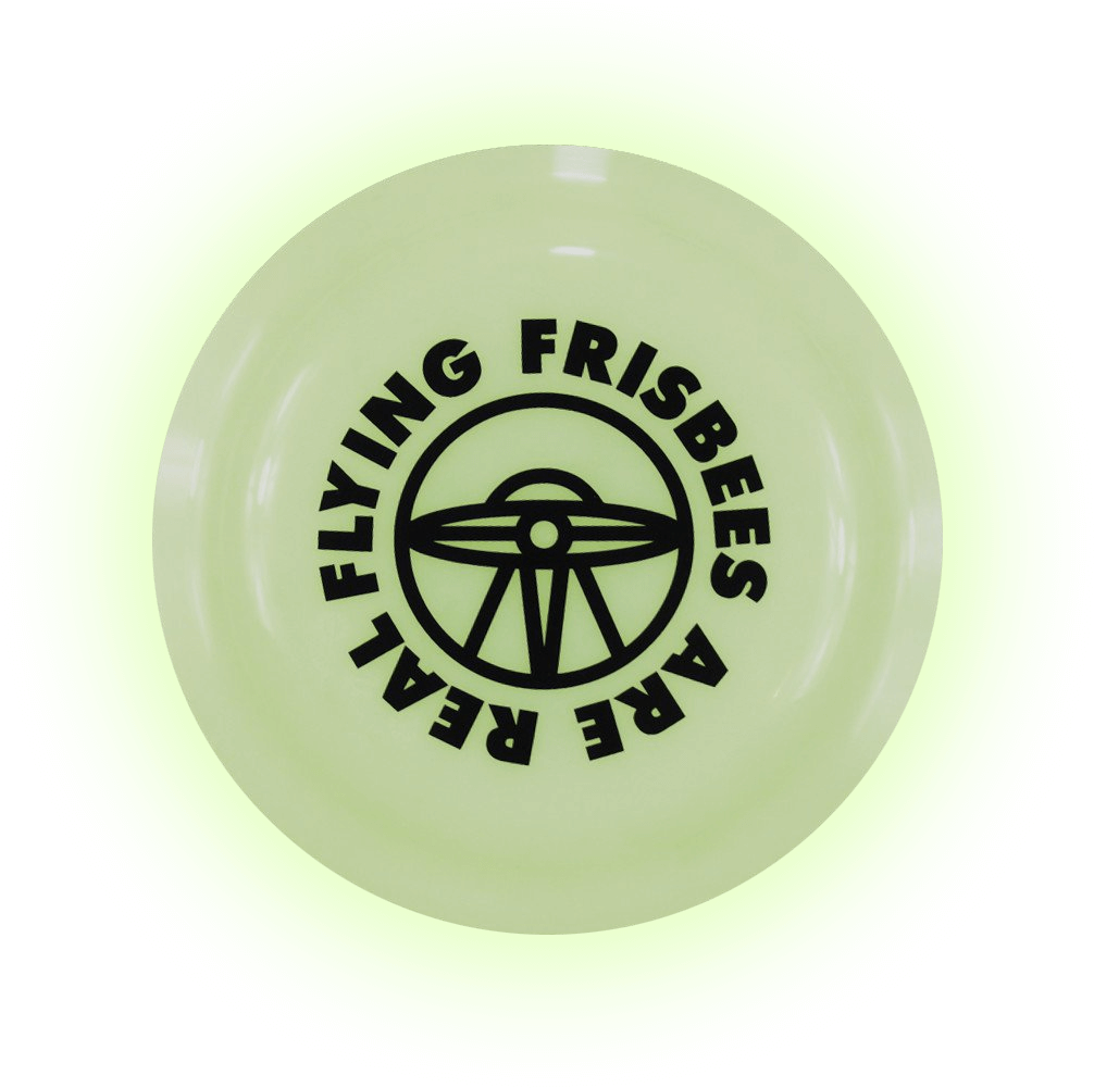 9” Glow In The Dark Ufo Frisbee - Frisbee (1024x1024), Png Download