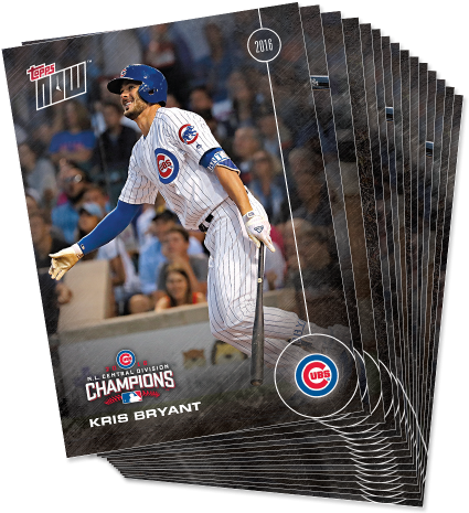 Chicago Cubs' Postseason Clincher Launches Topps Now - Chicago Cubs 2016 Topps Now Division Champions Complete (500x500), Png Download