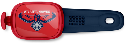 Atlanta Hawks Stwrap - Atlanta Hawks Nba Framed Logo Mirror (550x390), Png Download