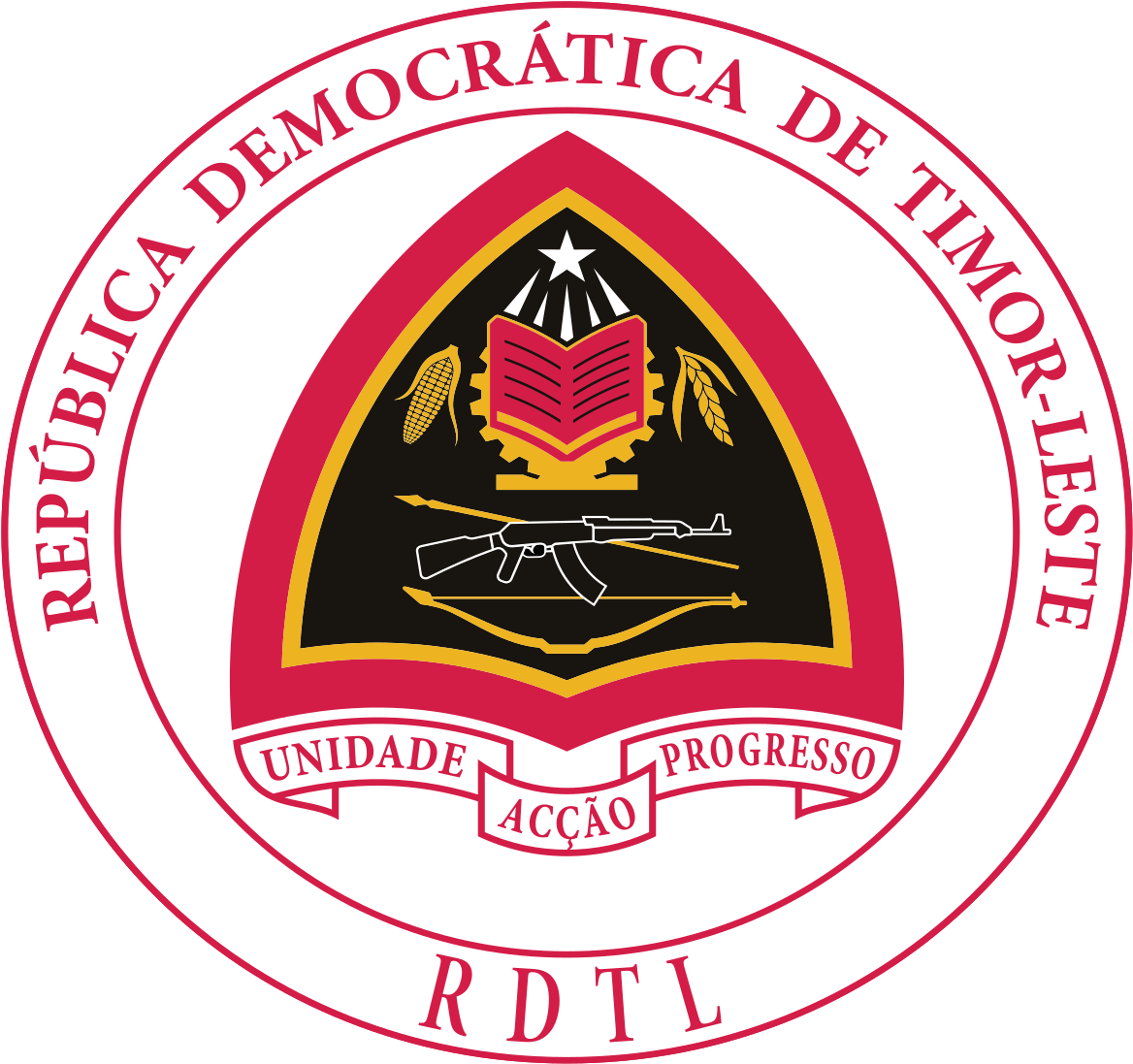 East Timor Coat Of Arms (1200x1122), Png Download