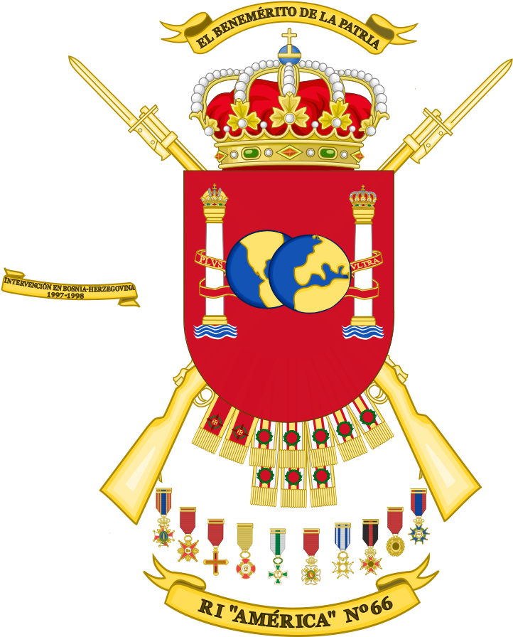 Arms Of America - Cazadores De Montaña America 66 (746x917), Png Download