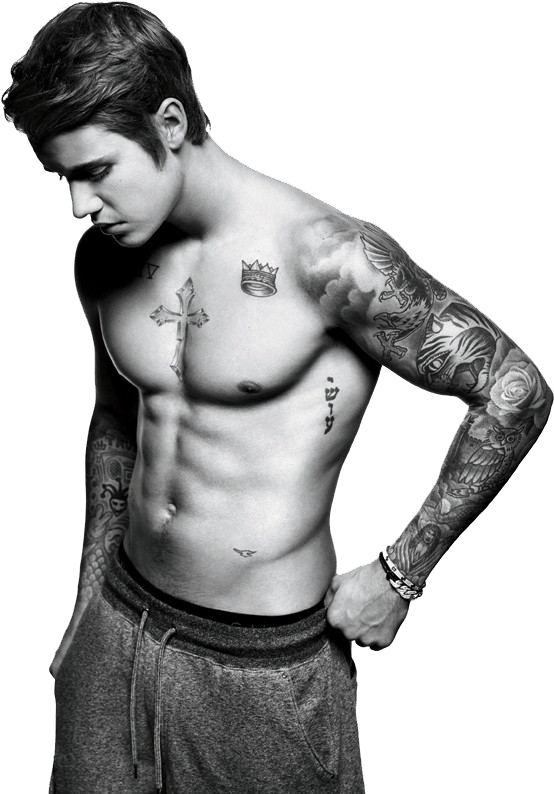Justin Bieber Png Shirtless - Justin Bieber Mens Health (634x826), Png Download