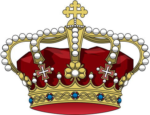 With The Motto Template Like This - Corona De Rey Png (500x390), Png Download
