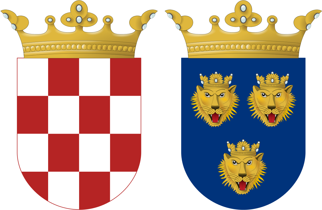 Coat Of Arms Of Croatia And Dalmatia 1495 - Stemma Dalmazia (1280x910), Png Download