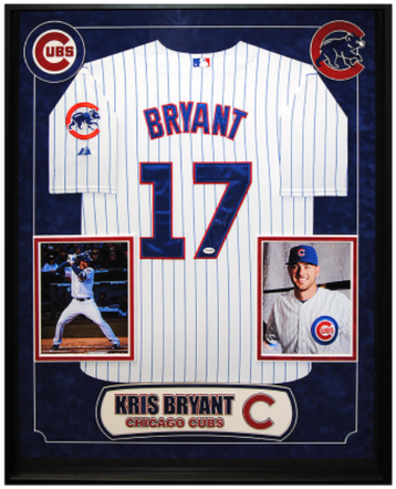 Kris Bryant Authentic Signed Jersey - Kris Bryant Chicago Cubs Deluxe Framed Autographed (500x500), Png Download