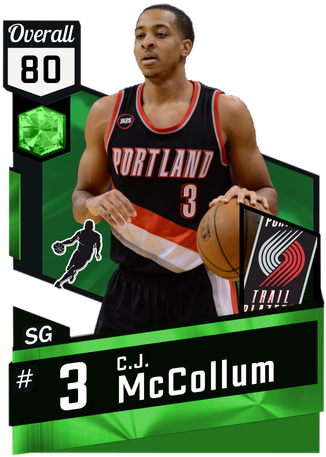 80 C - J - Mccollum - Nba 2k17 Mahmoud Abdul Rauf (325x475), Png Download