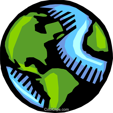 Planet Earth Royalty Free Vector Clip Art Illustration - Planeta Terra Vetor Png (480x480), Png Download