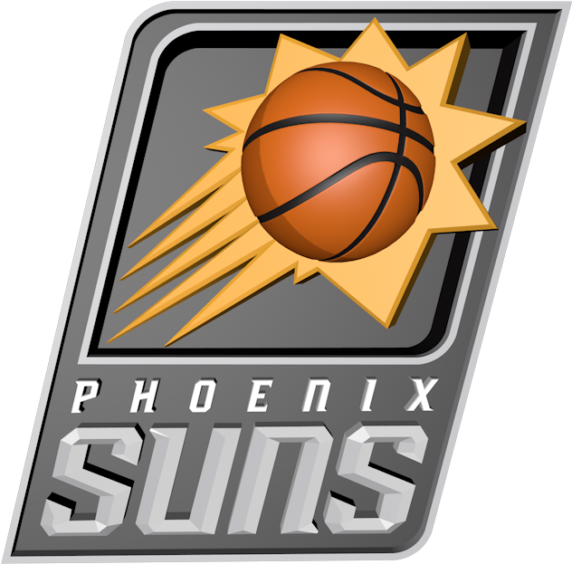 Download Zip Archive - Phoenix Suns Logo Black (750x650), Png Download