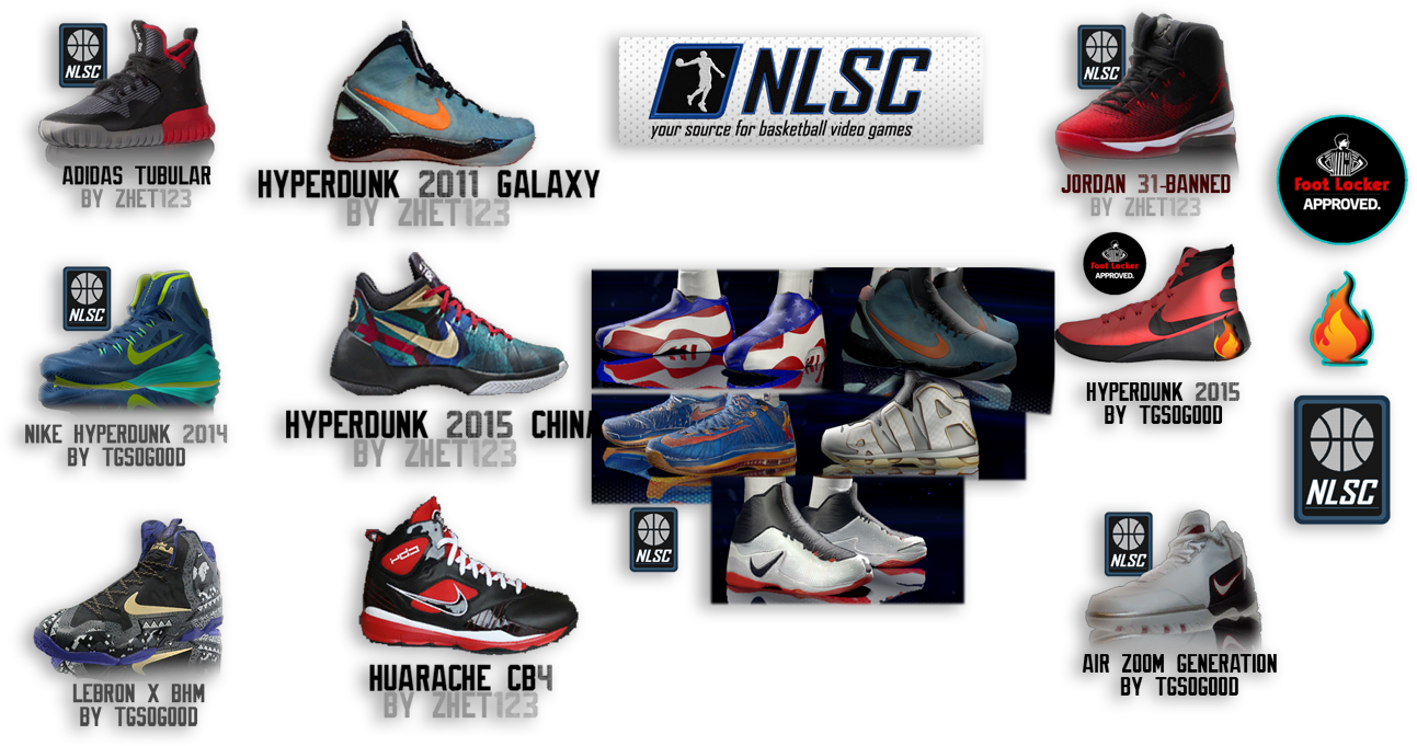 Nlsc Shoe Vault - Nba 2k14 Shoes Update 2017 (1334x706), Png Download