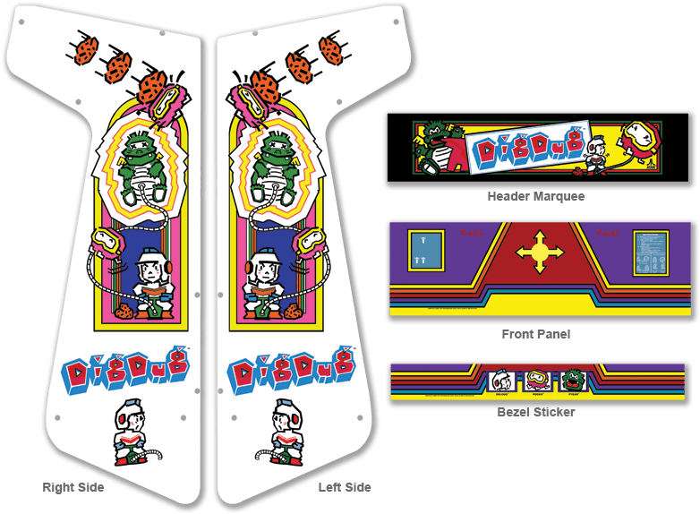 Custom Dig Dug For Xtension Arcade - Dig Dug (800x579), Png Download