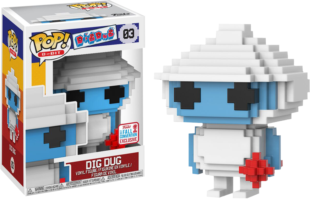Dig - 8 Bit Funko Pops (1207x777), Png Download