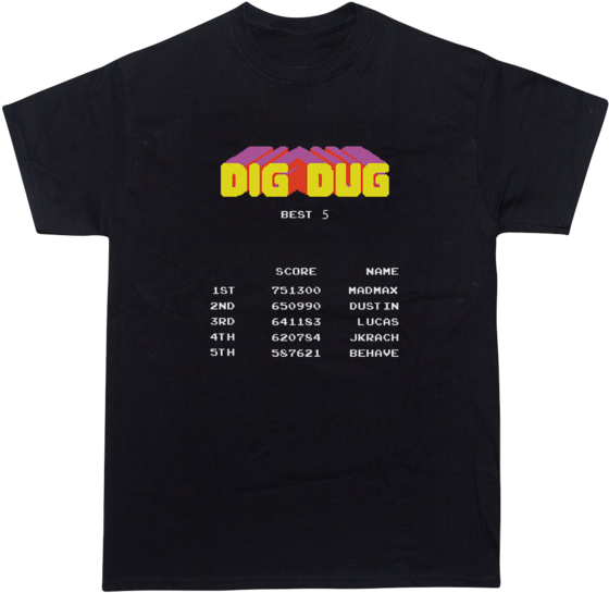 Stranger Things Dig Dug T-shirt - Black Lives Matter Artifact (580x580), Png Download
