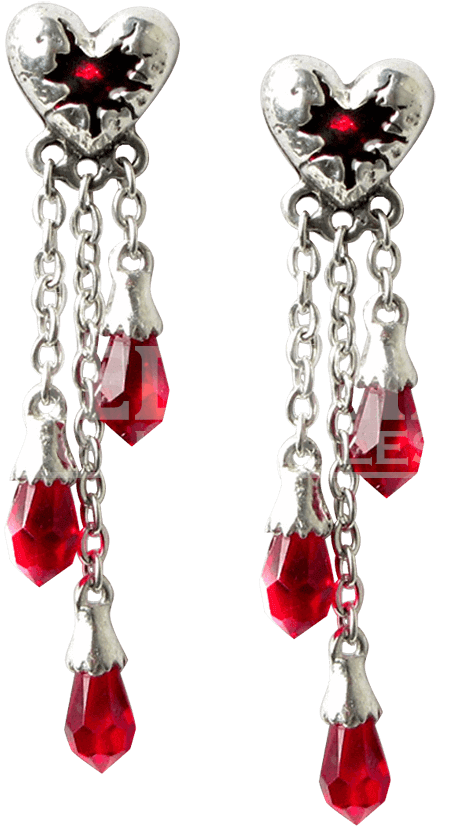 Bleeding Heart Earrings - "bleeding Heart Earrings" (850x850), Png Download