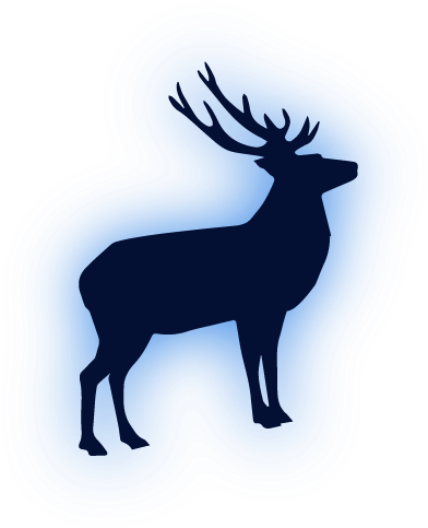 Lightboxjournal 'gold Love Stag Right' Canvas Art (424x529), Png Download