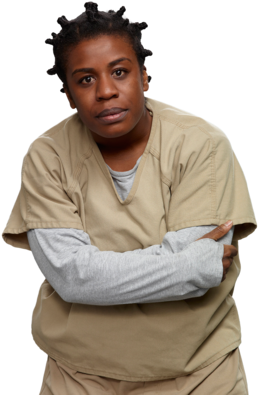 Orange Is The New Black's Uzo Aduba On Crazy Eyes, - Butch Women In Prison (330x412), Png Download