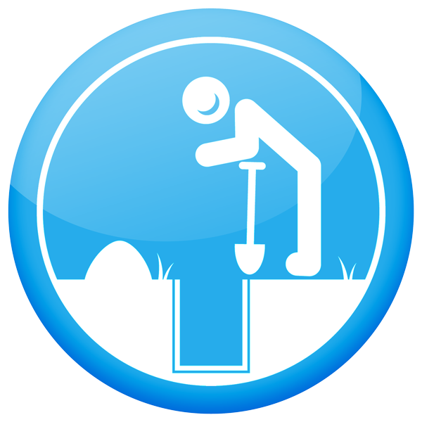 Dig A Hole - Man (600x600), Png Download