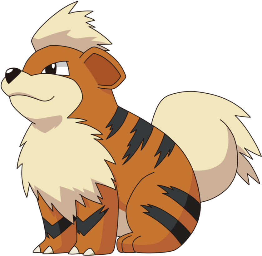 Growlithe - Growlithe Pup (933x856), Png Download
