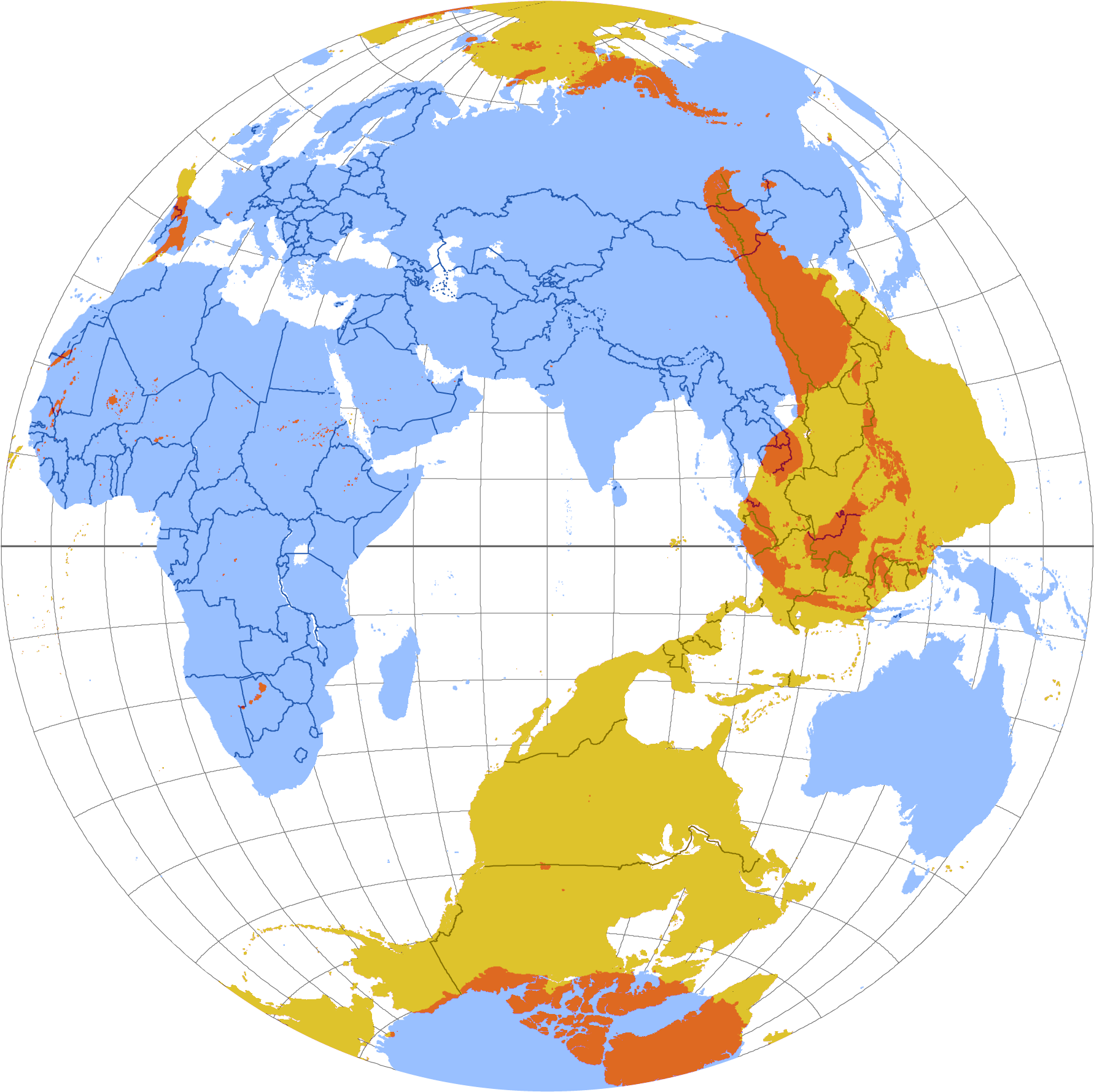 Map Of Where You Would End Up If You Dug Straight Down - Antipode Map (1829x1825), Png Download