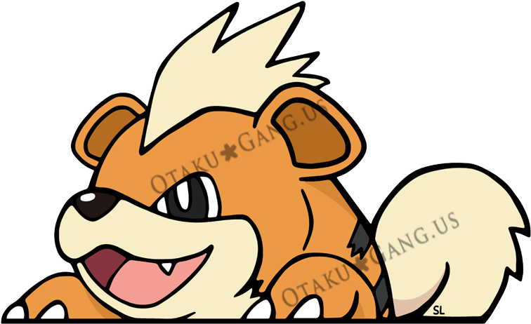 Growlithe - Growlithe - Growlithe - Growlithe - Growlithe (800x550), Png Download