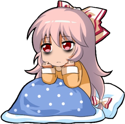 Download Cant Sleep Mokou Discord Emoji Discord Emojie Anime Png